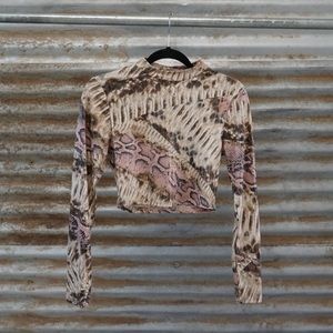 Multi - Colored Snake Print Top.